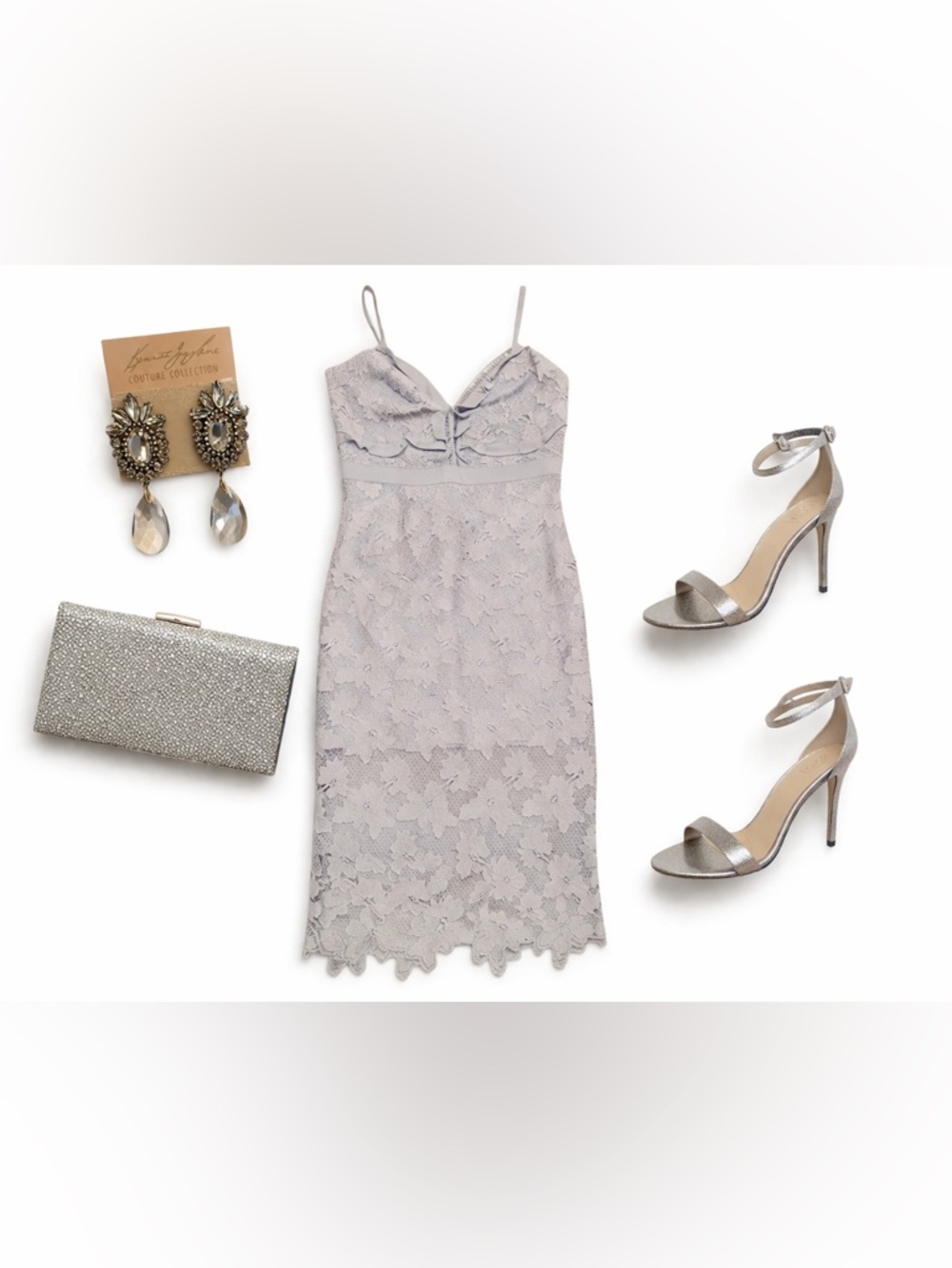 Bardot lace midi dress - Picture 6 of 6